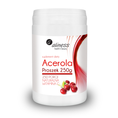 acerola proszek 250 g naturalna witamina c aliness