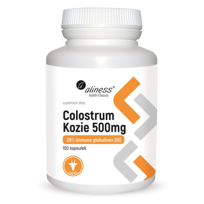 colostrum kozie ig 28 500 mg kolostrum 100 kaps aliness