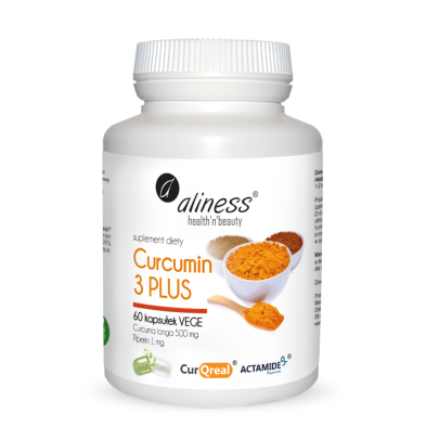 curcumin 3 plus kurkumina piperyna 60 kaps aliness