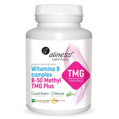 witamina b complex b 50 methyl tmg plus 100 kaps aliness