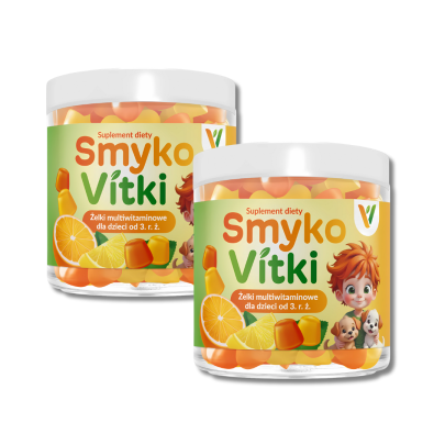 zestaw 3 x smykovitki zelki multiwitamina dla dzieci 60 szt jodavita