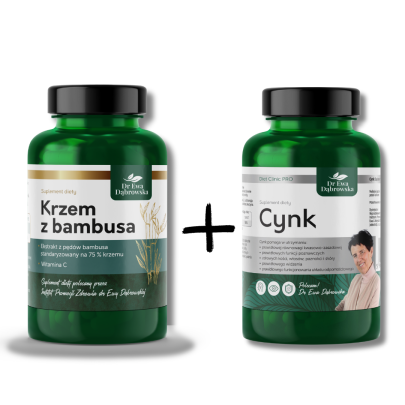 zestaw piekno krzem z bambusa cynk dr ewa dabrowska