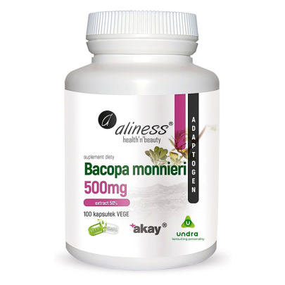 bacopa monnieri extract 50 500 mg 100 kaps vege aliness