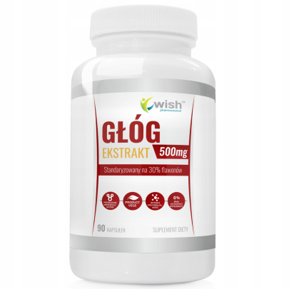 glog ekstrakt z glogu 90 kaps vege 500 mg wish
