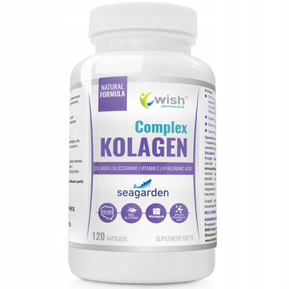 kolagen seagarden rybi hydrolizowany glukozamina witamina-c-kwas-hialuronowy 120 kaps wish
