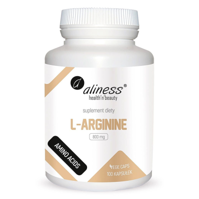 l arginina l arginine 800 mg 100 kaps vege aliness