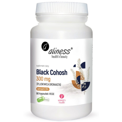 pluskwica groniasta black cohosh menopauza 300 mg 90 kaps vege aliness