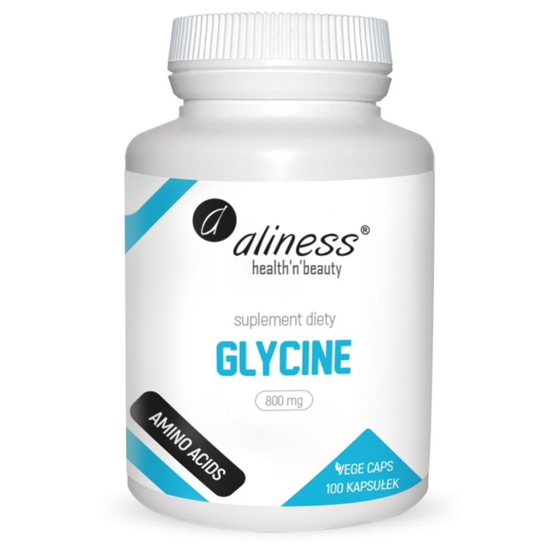 glicyna 800 mg 100 kaps vege aliness