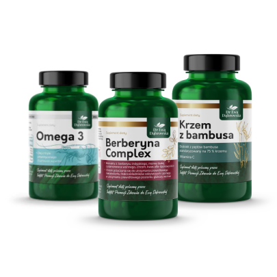 zestaw kobieta 40 dr ewa dabrowska berberyna complex omega 3 z kryla krzem z bambusa
