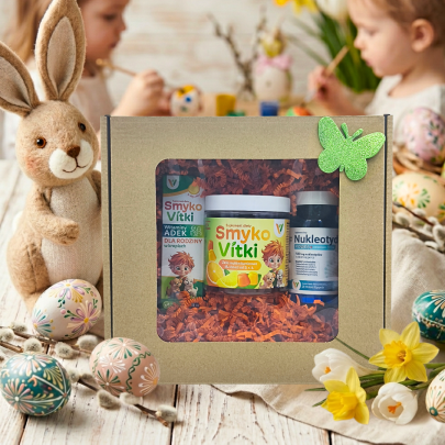 zestaw zdrowy zajaczek smykovitki adek dla rodziny zelki multiwitamina dla dzieci nukleotydy power