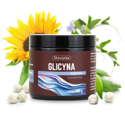 glicyna 3000 mg tryptofan 200 mg proszek 100 g skoczylas