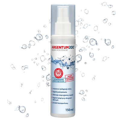 srebro koloidalne 50 ppm argentum200 aerozol spray 150 ml aura herbals